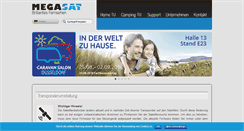 Desktop Screenshot of megasat.tv